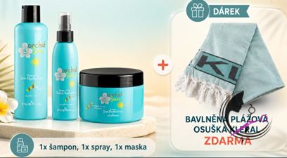 Kléral Orchid Sun letní sada 3 ks + plážová osuška zdarma