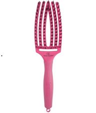 Olivia Garden Fingerbrush Care Iconic Boar & Nylon Hot Pink M-Rozčesávací kartáč růžový 
