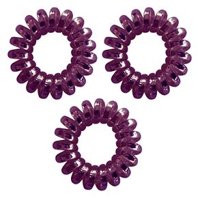 Hair Pop Spirálové gumičky do vlasů 3ks- electro fialová