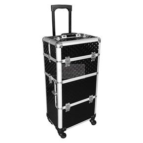Kadeřnický kufr 2v1 Big Diamond černý