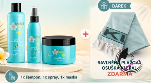 Kléral Orchid Sun letní sada 3 ks + plážová osuška zdarma